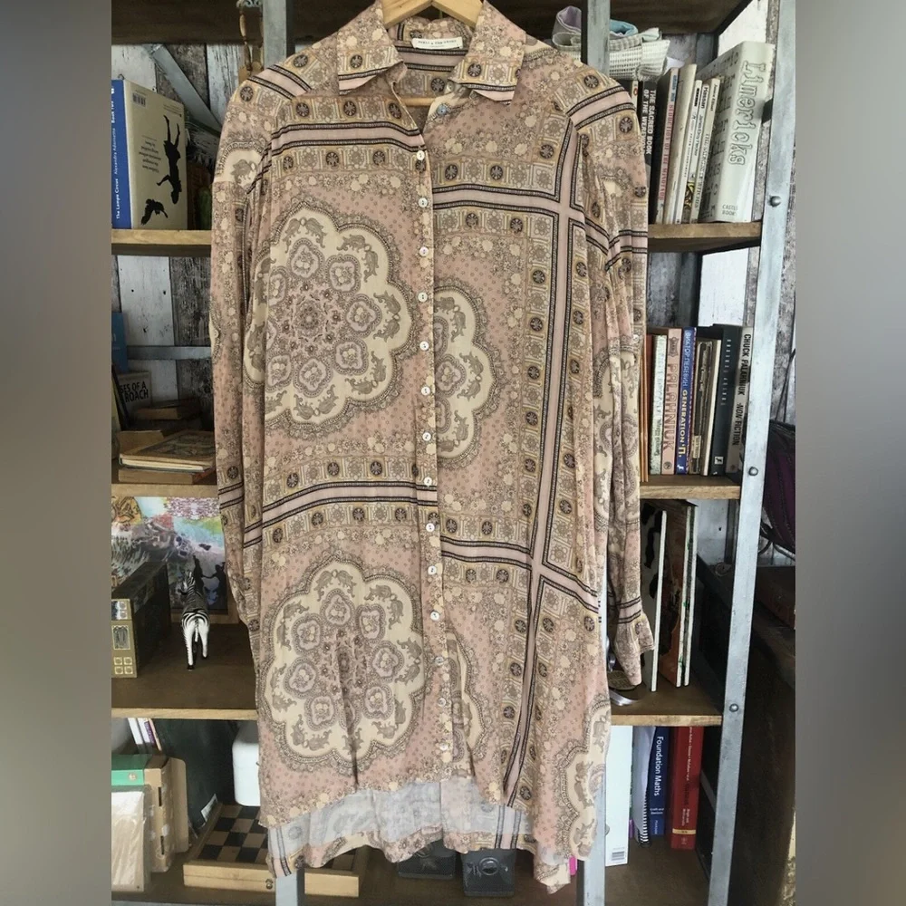 NWOT SPELL SHIRT DRESS - Picture 2 of 8